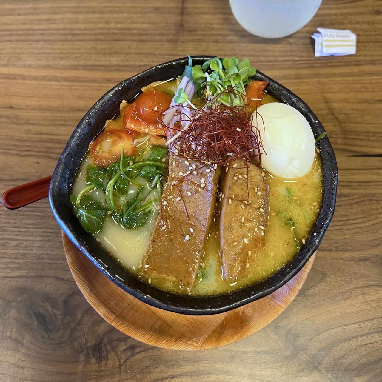 A bowl of ramen from Marufuku