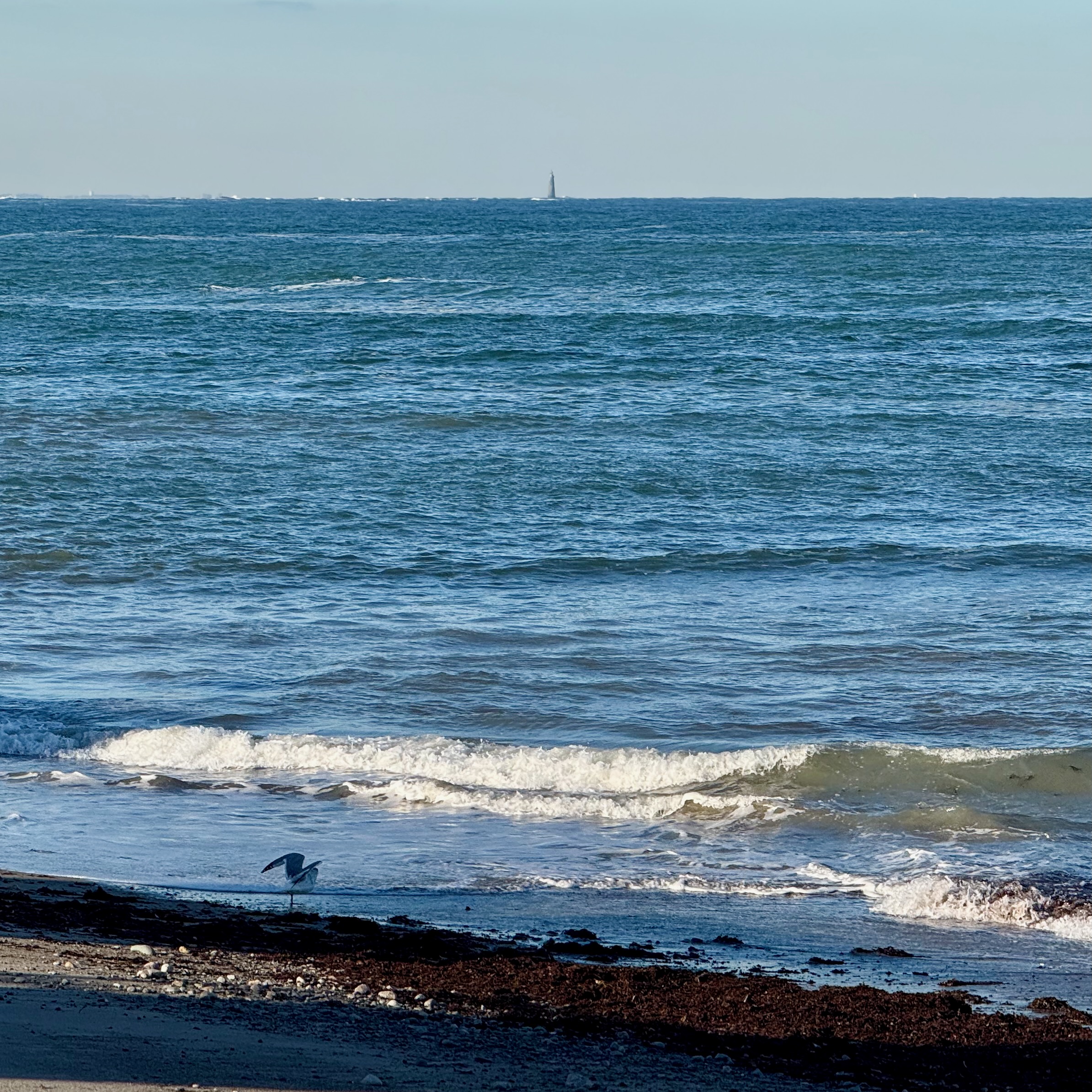 Minot Light sits on an undersea ledge far out from shore