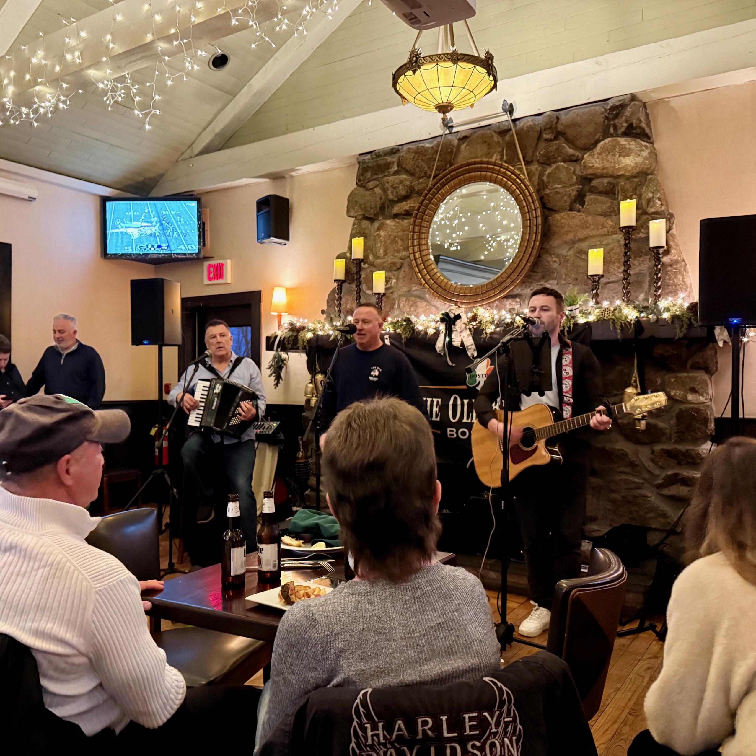 Danny (on the center mic) and the Old Brigade at Fox & Hound in Quincy, MA Danny (on the center mic) and the Old Brigade at Fox & Hound in Quincy, MA