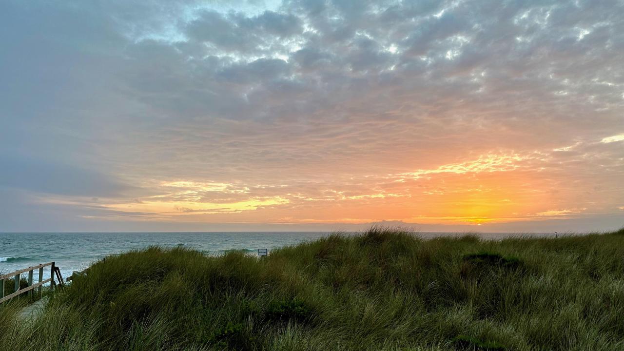 Sunset over Pajaro Dunes